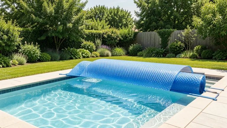 Couverture solaire de piscine: limiter l’évaporation en été