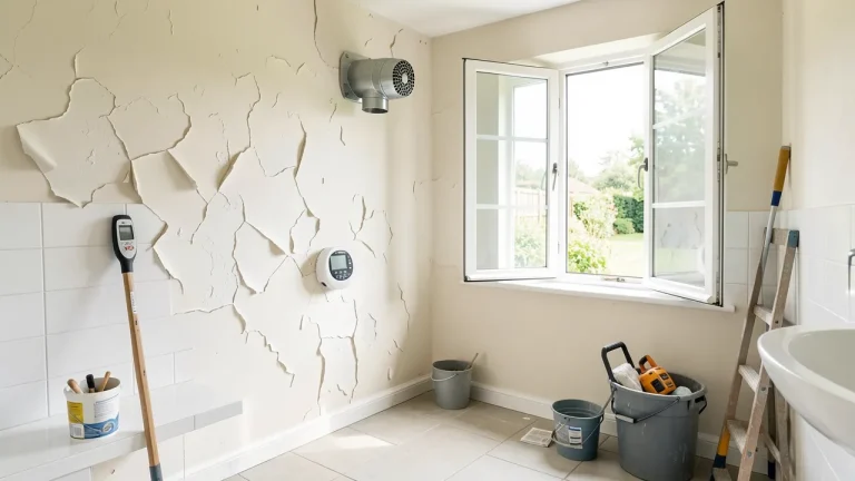 Peinture qui cloque dans la salle de bains: trouver la cause avant de repeindre